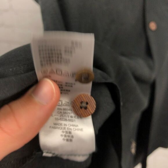 Tommy Bahama 100% Silk Black Hawaiian Button Up Men's Sz Large - Picture 11 of 12